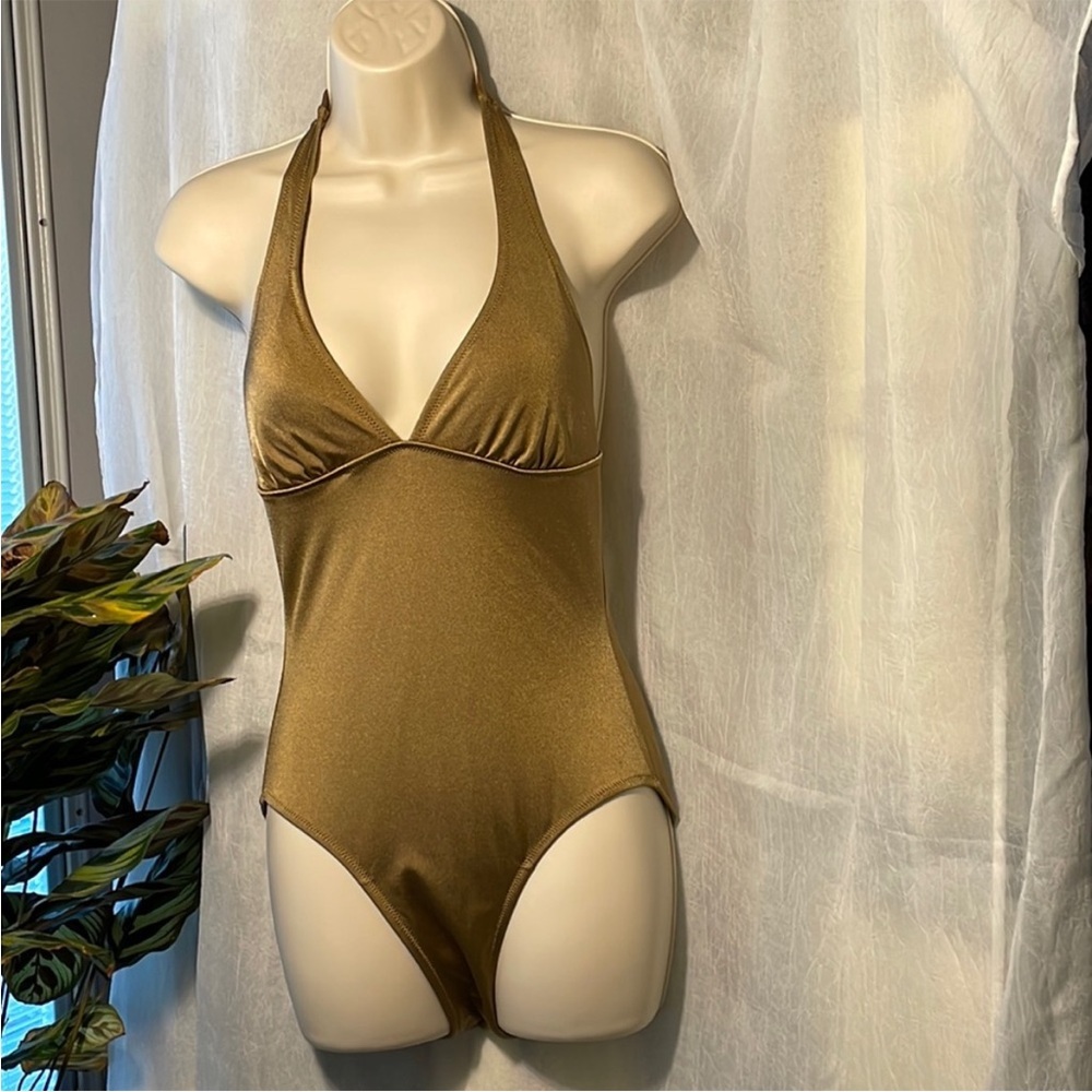 JOE gold swimming suit one piece